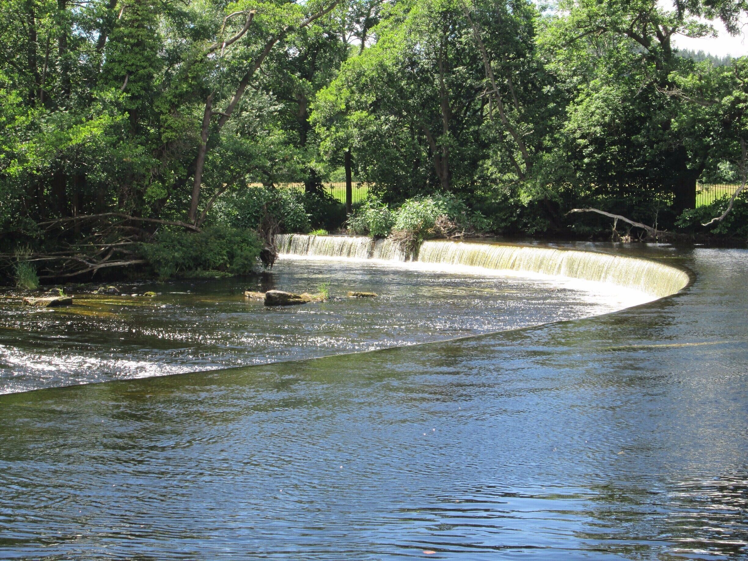 beautiful man made falls 