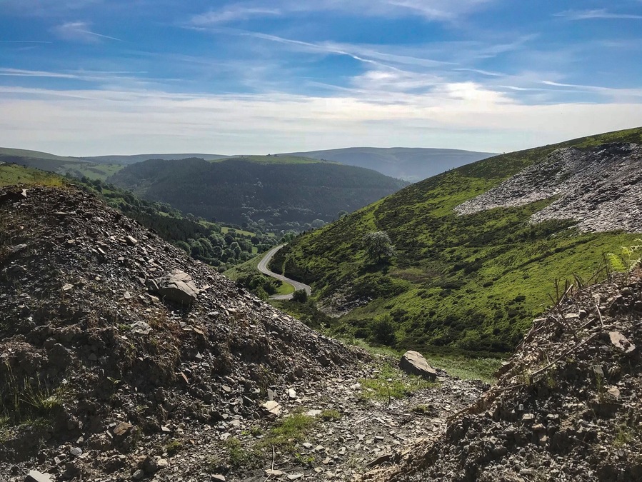 Taken from Berwyn Slate Quarry on the Horseshoe pass Llangollen.