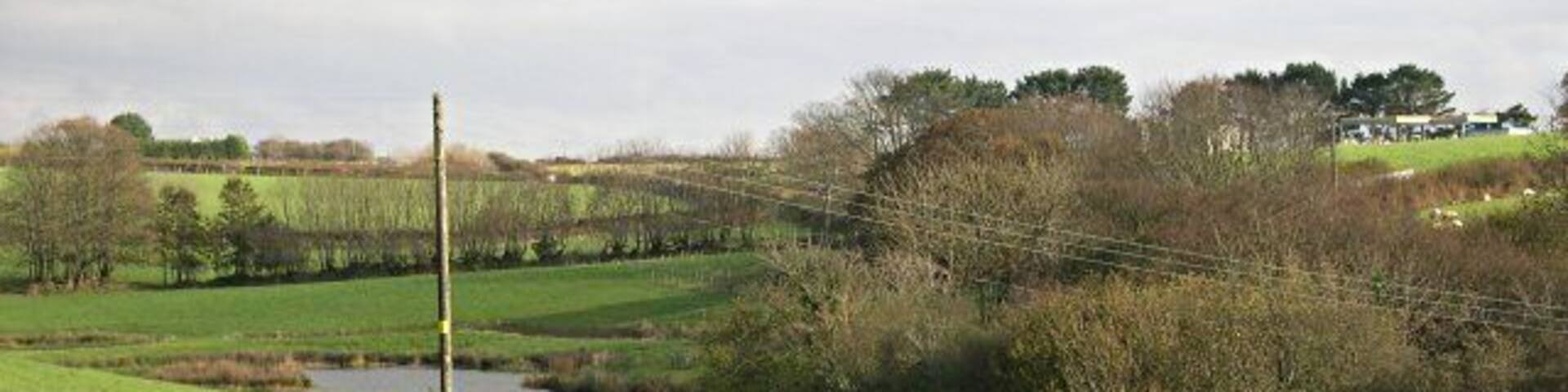 Green Valley This shallow valley turns into a deep v shaped valley just to the south of here as it goes down to Polperro.