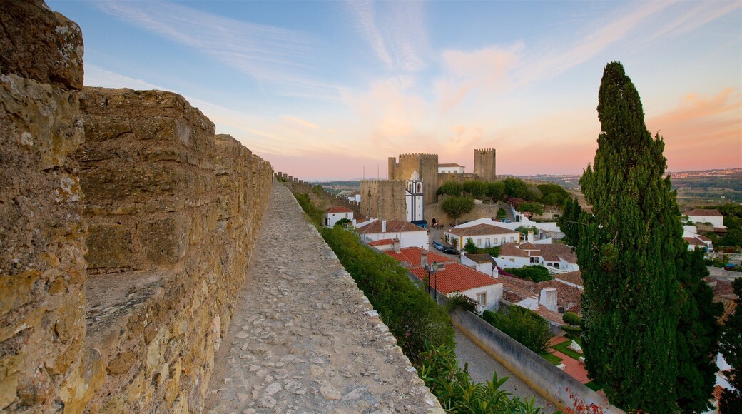 Obidos showing a sunset