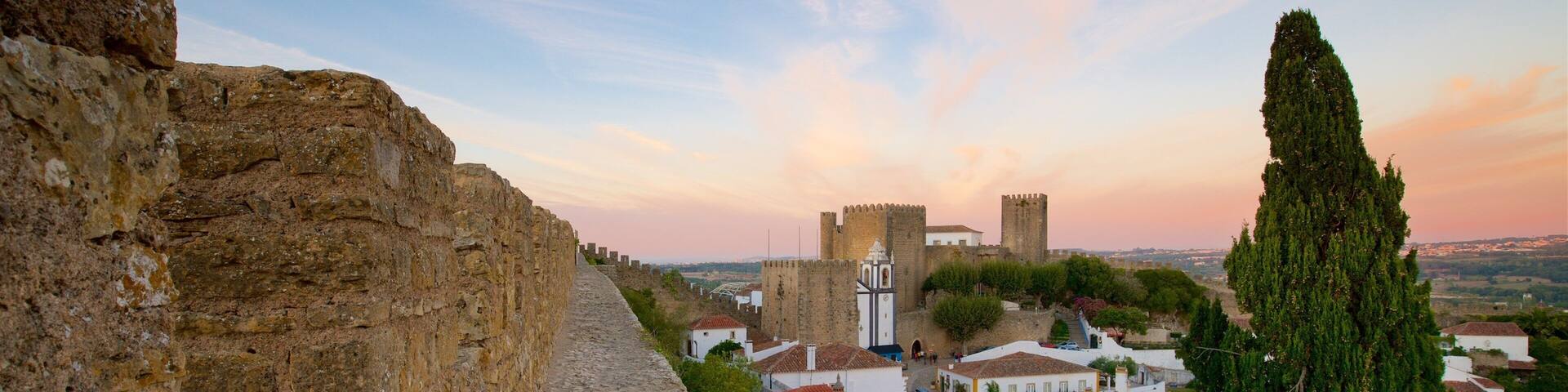 Obidos which includes a sunset