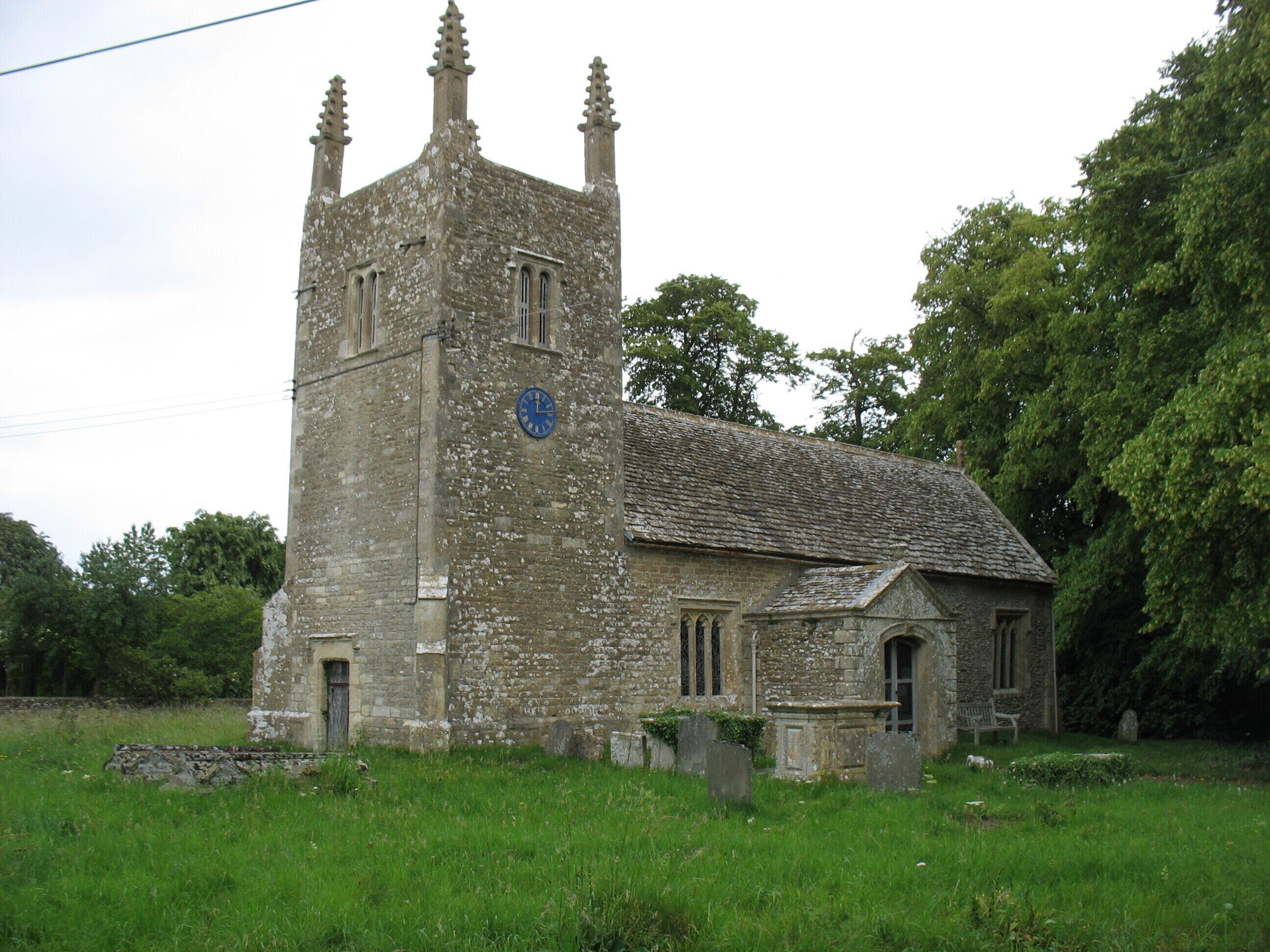 Foxley parish church, Wiltshire, seen from the southwest