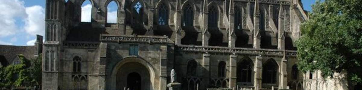 Malmesbury Abbey The present abbey dates from the 12th century, and was consecrated about 1180, however, previously a monastery was established on the site around 676 by Aldhelm.