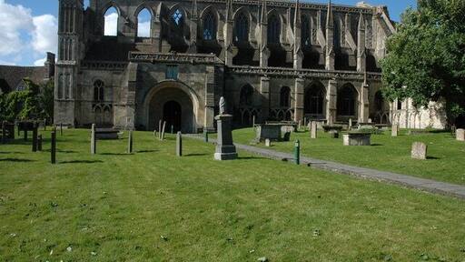 Malmesbury Abbey The present abbey dates from the 12th century, and was consecrated about 1180, however, previously a monastery was established on the site around 676 by Aldhelm.