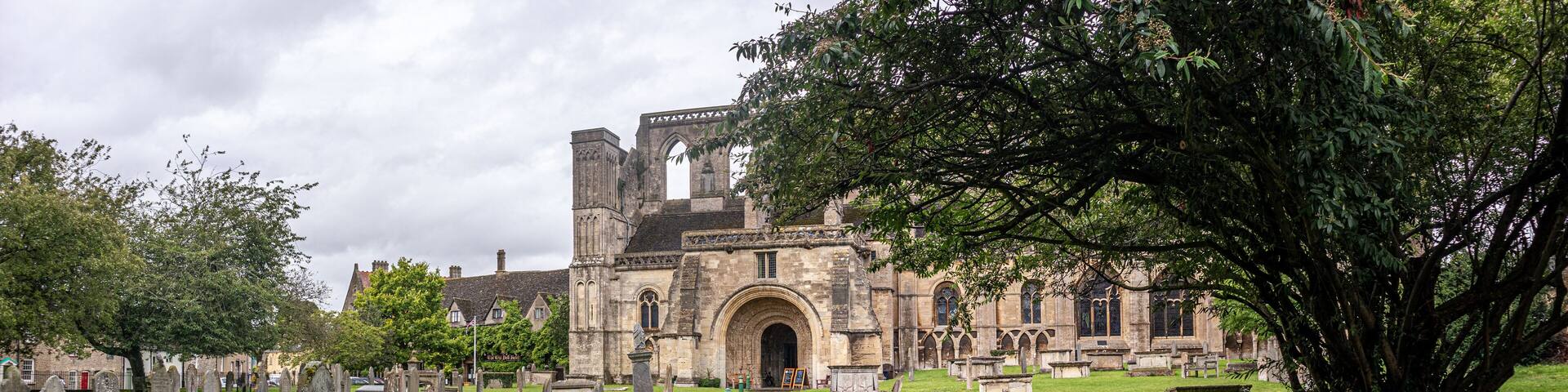 Malmesbury Abbey, at Malmesbury in Wiltshire, England, is a religious house dedicated to Saint Peter and Saint Paul. It was one of the few English houses with a continuous history from the 7th century