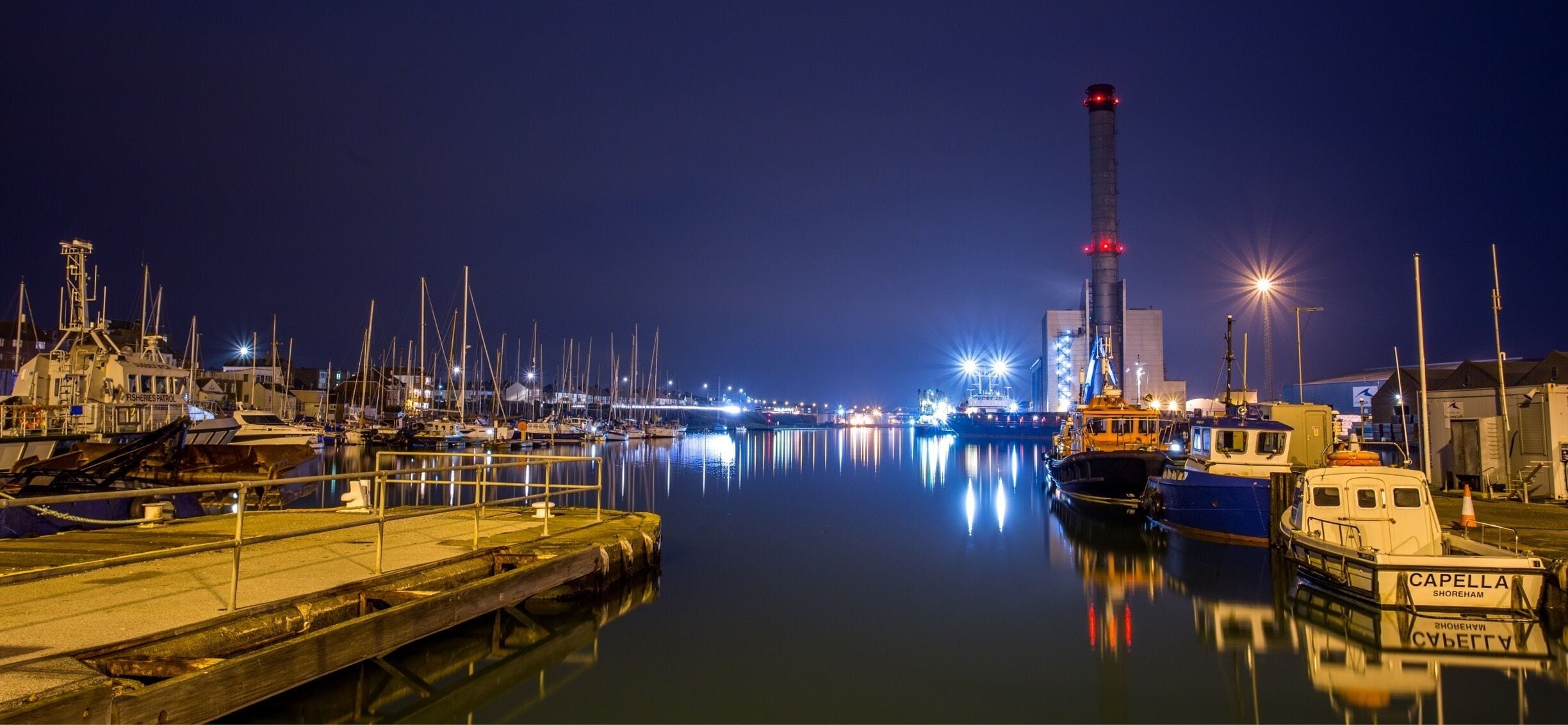 Blue hour at Shoreham Port