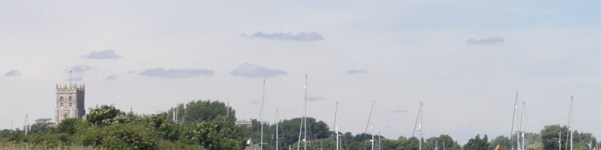 Christchurch Priory from the river.