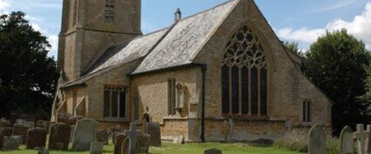 St Thomas of Canterbury parish church, Todenham, Gloucestershire, England, seen from the southeast