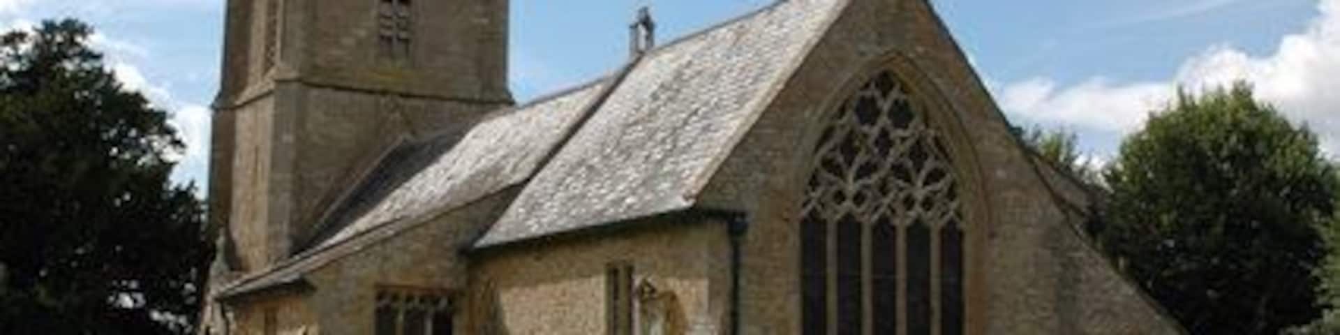 St Thomas of Canterbury parish church, Todenham, Gloucestershire, England, seen from the southeast