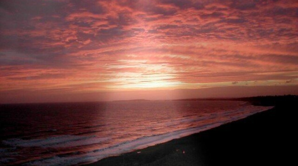 Sunset over Christchurch Bay