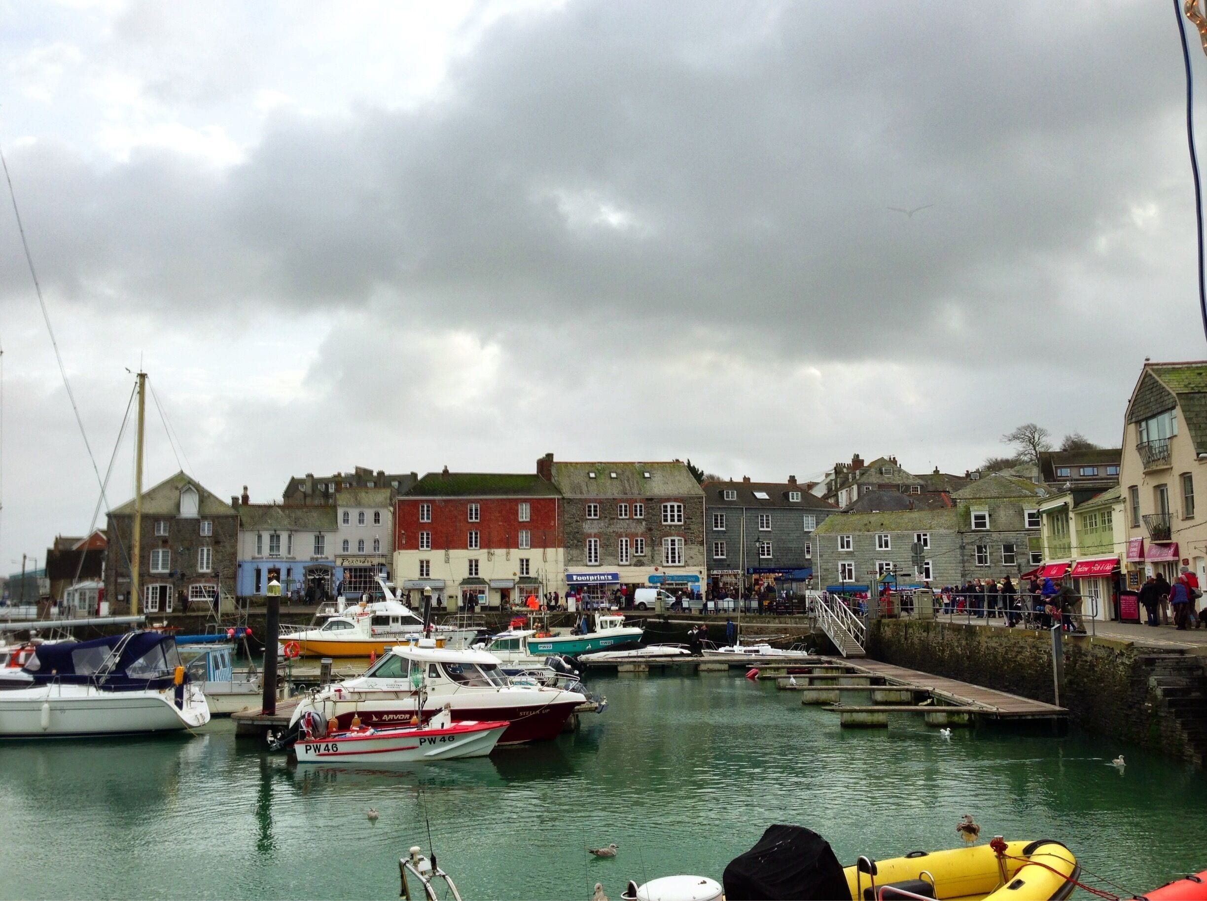 The Harbour in Padstow. Very picturesque but suffers from to many tourists. 