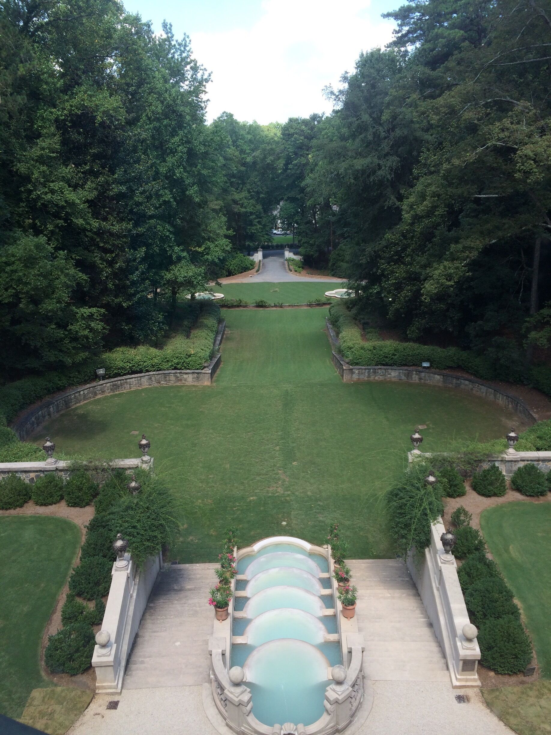 Backyard view of the Swan House. Atlanta, GA
