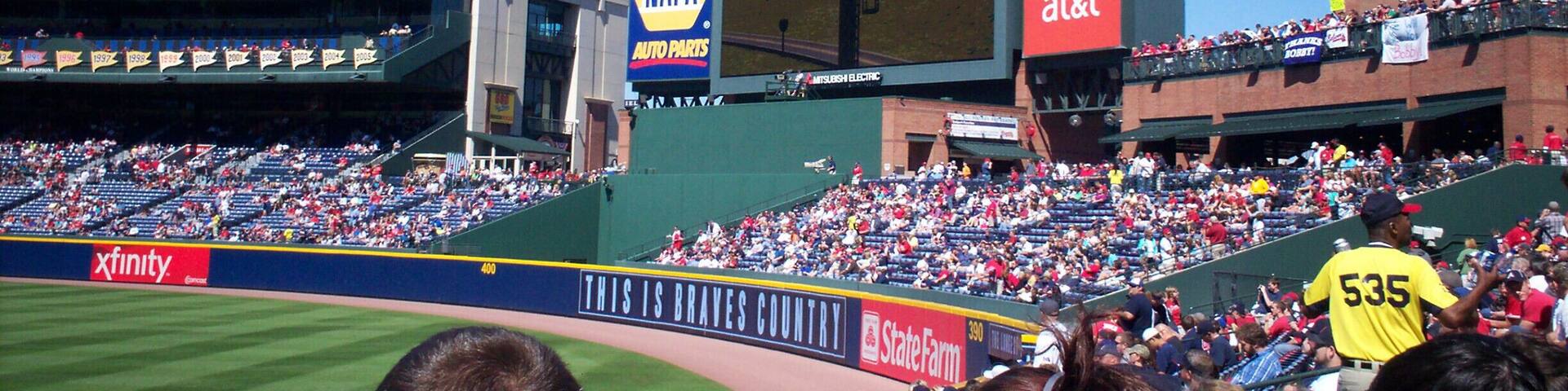 I lived in Atlanta most of my life and have been to many Braves games. This is the first MLB stadium that I visited. A goal of mine is to visit all 30 MLB stadiums.