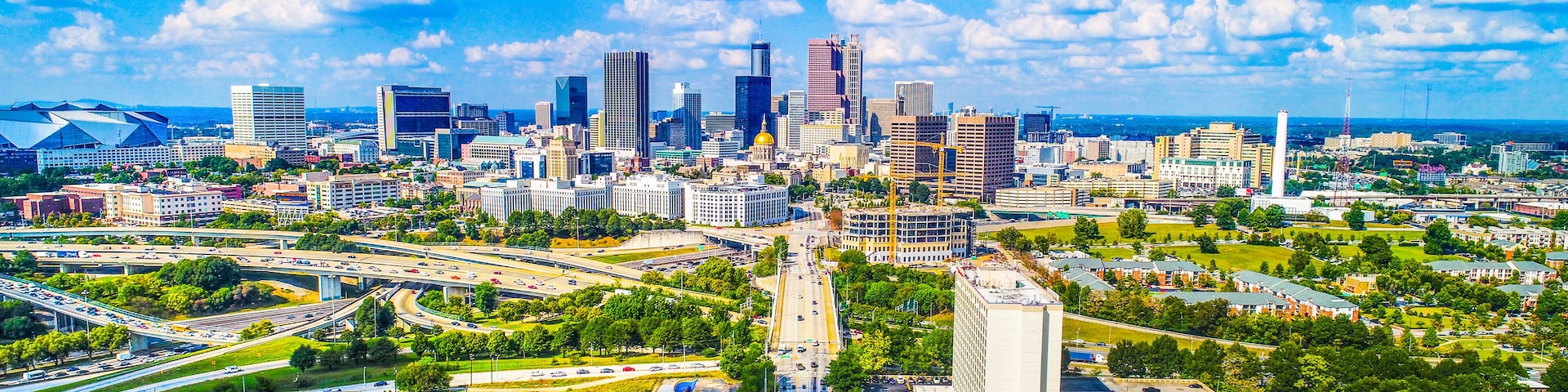 Aerial View of Atlanta, Georgia, USA Skyline