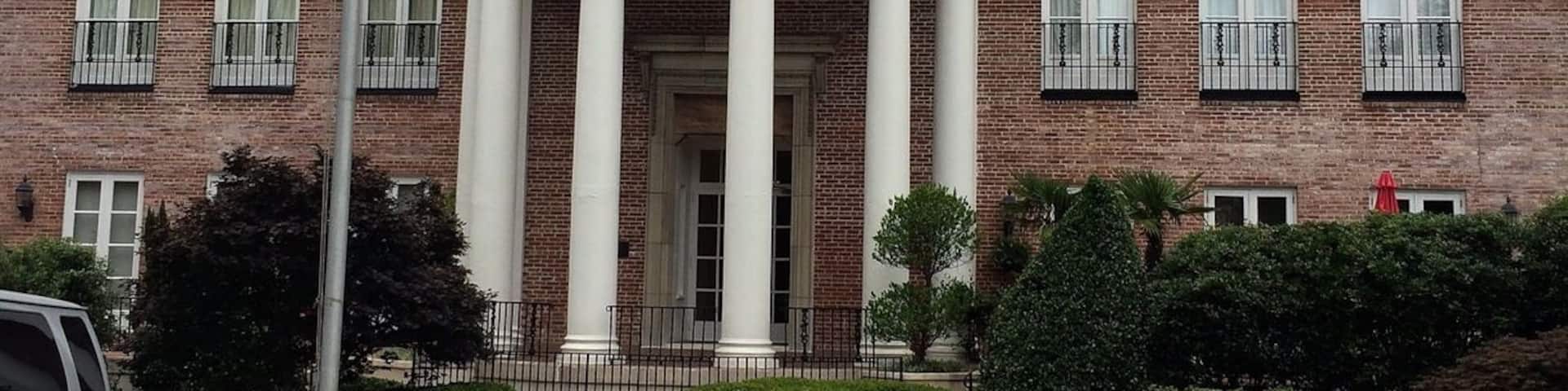 Joseph Habersham Chapter, National Society Daughters of the American Revolution was organized February 12, 1900 at the Executive Mansion. Mrs. William Lawson Peel, first Regent and Mrs. Allen D. Candler, wife of the governor, were among the five founders. The cornerstone was laid January 14, 1922 and the building was completed in 1923. The Hall was designed by Architect Henry Hornbostel, designer of Carnegie Institute of Technology, Emory University and “Callanwolde” of Atlanta.
Colonel Joseph Habersham served in the Revolutionary Army, Continental Congress, and Georgia’s Constitutional Ratification Convention. He was United States Postmaster General from 1795-1801.