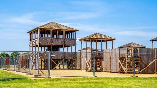 Spielplatz, Archäologischer Park, Xanten, Nordrhein-Westfalen, Deutschland