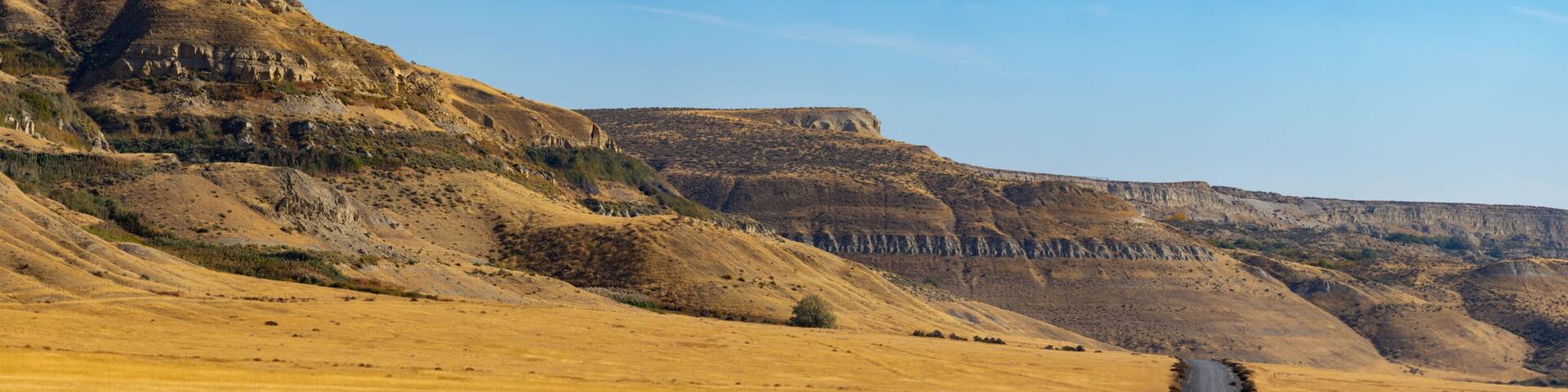 Eastern Washington Landscape Panorama Near Ringold