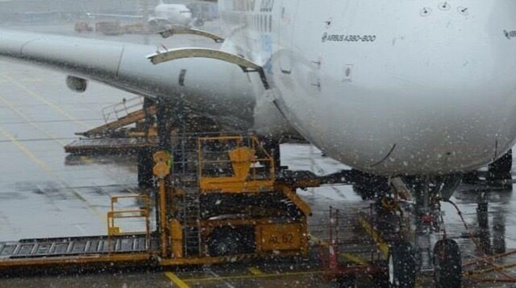 Snowy München. I just realised I have more photos of parked aircrafts rather than the interiors of the plane.
