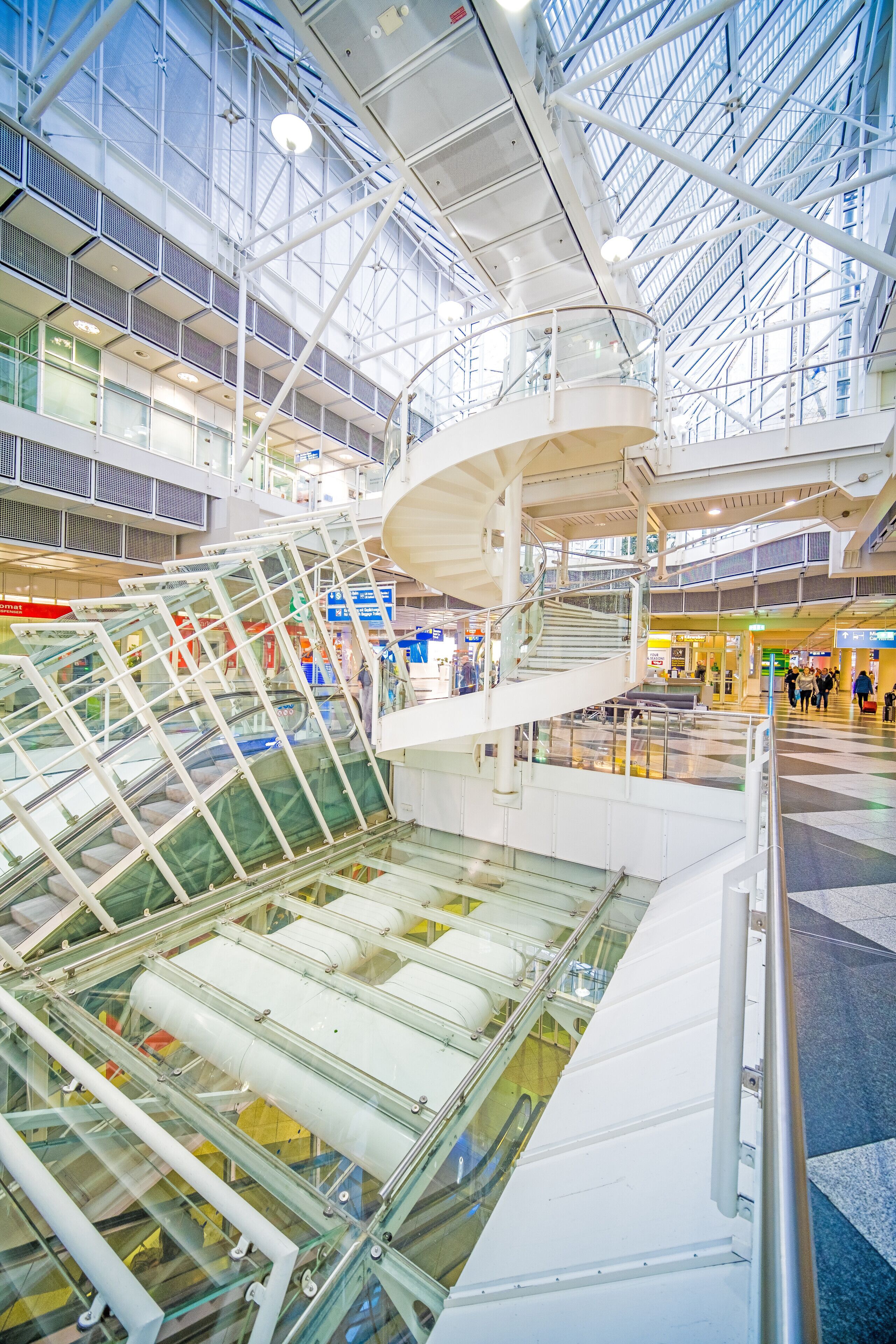 Terminal 1 has a nice spiral staircase #trovember