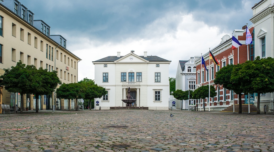Market place in Bad Oldesloe, northern Germany