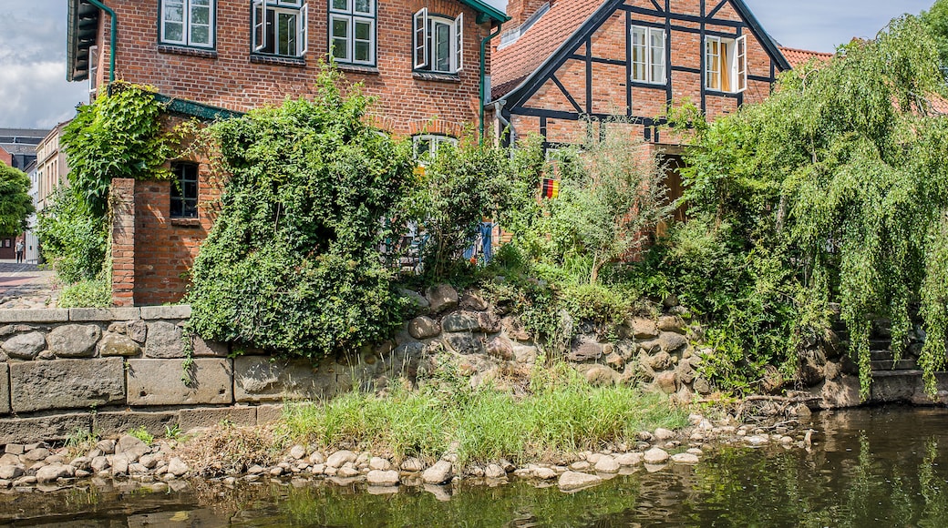 Old cottage made of red bricks, Bad Oldesloe, Northern Germany