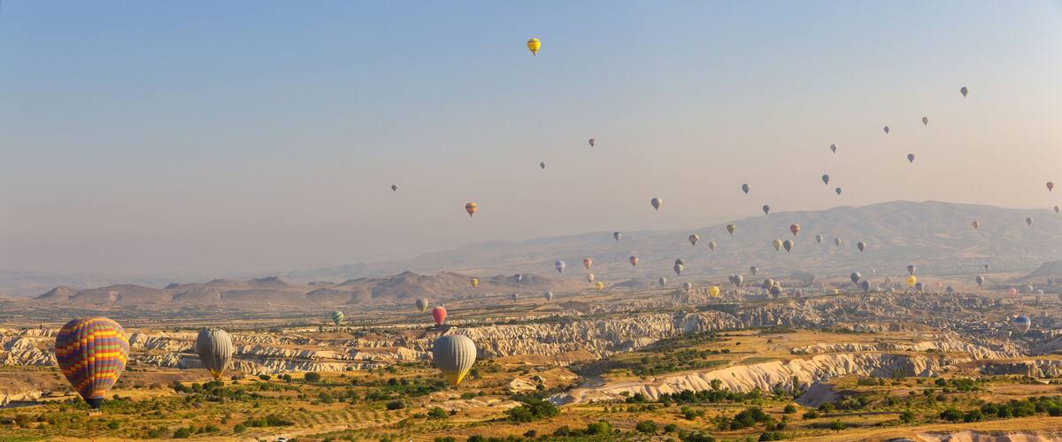 The balloon flight, the great tourist attraction of Cappadocia
