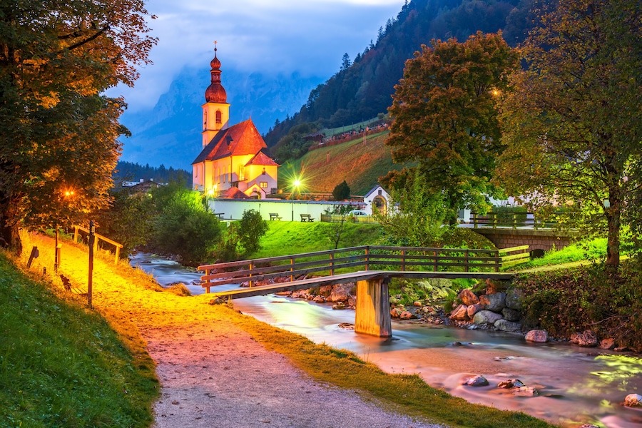 Ramsau, Germany - Fairy tale landscape Berchtesgaden, Bavaria.