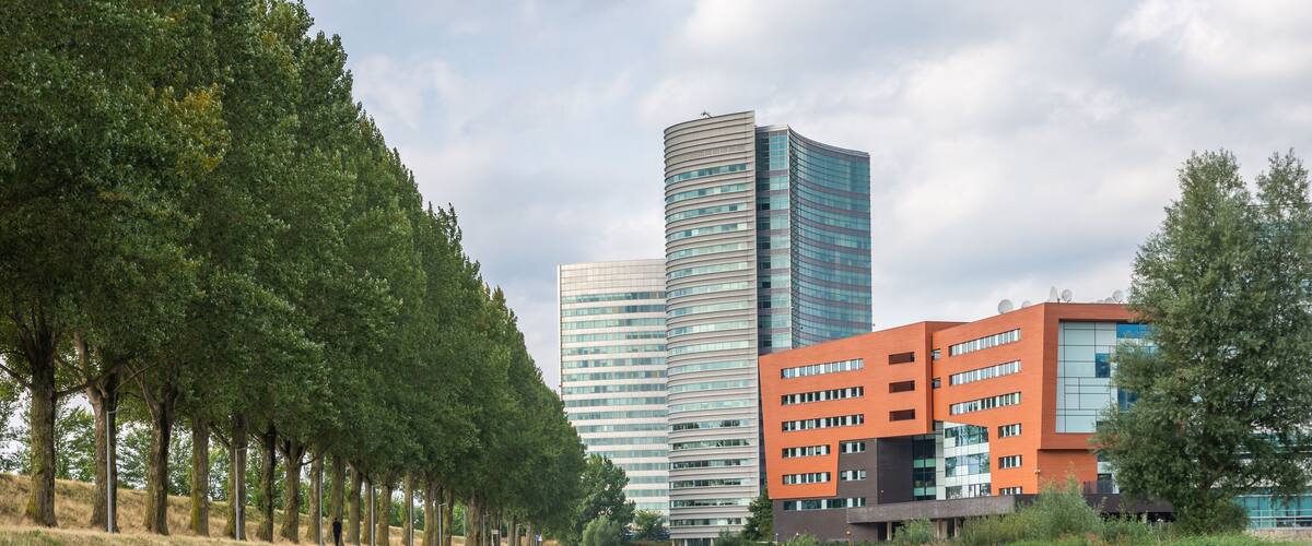 Cityscape of Hoofddorp, which is a dutch city in Province North Holland
