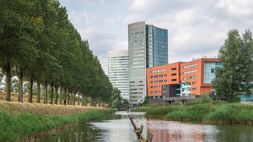 Cityscape of Hoofddorp, which is a dutch city in Province North Holland