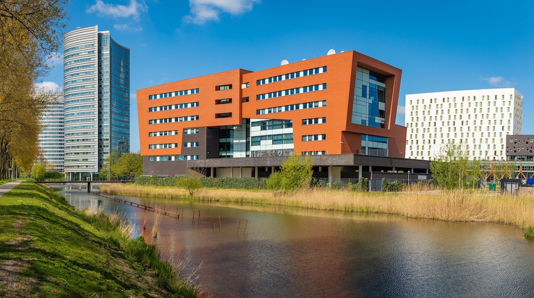 View of Hoofddorp, municipality of Haarlemmermeer, The Netherlands
