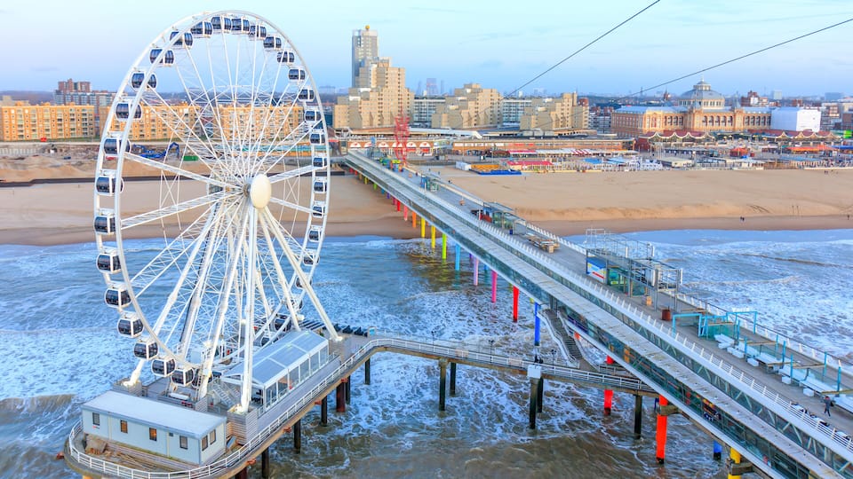 The Ferris Wheel & The Pier at Scheveningen in Netherlands; Shutterstock ID 1050995297; Purchase Order: SP-1394 HA Batch 3 Part 1; Order Number: ; Client/Licensee: HomeAway; Other: To be paid with HA