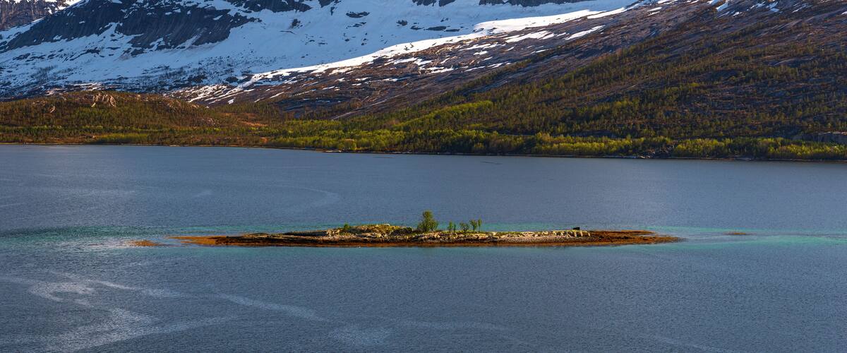 northern norway:nature sceneries on the road from Fauske to Narvik