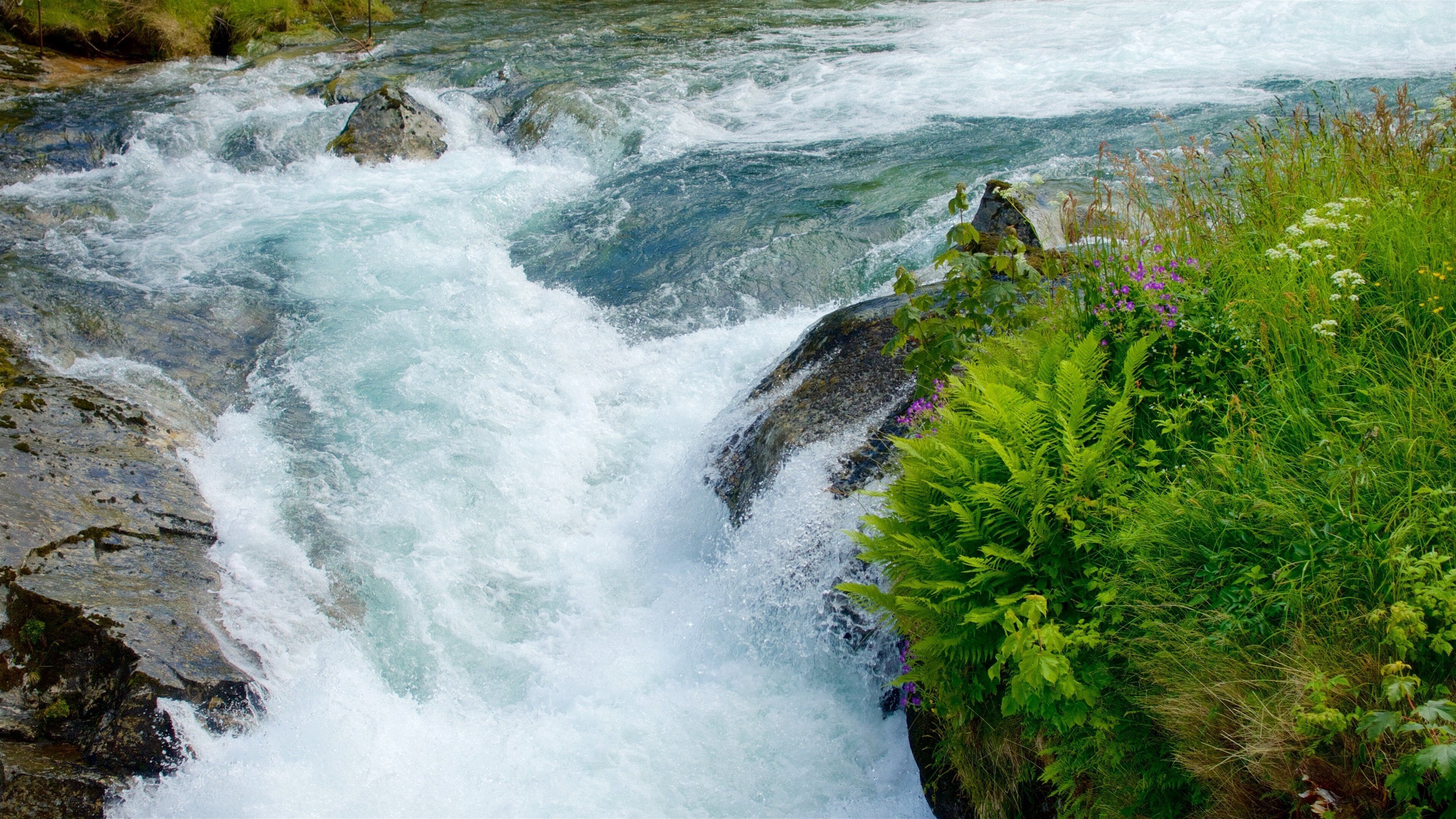 Geiranger which includes rapids