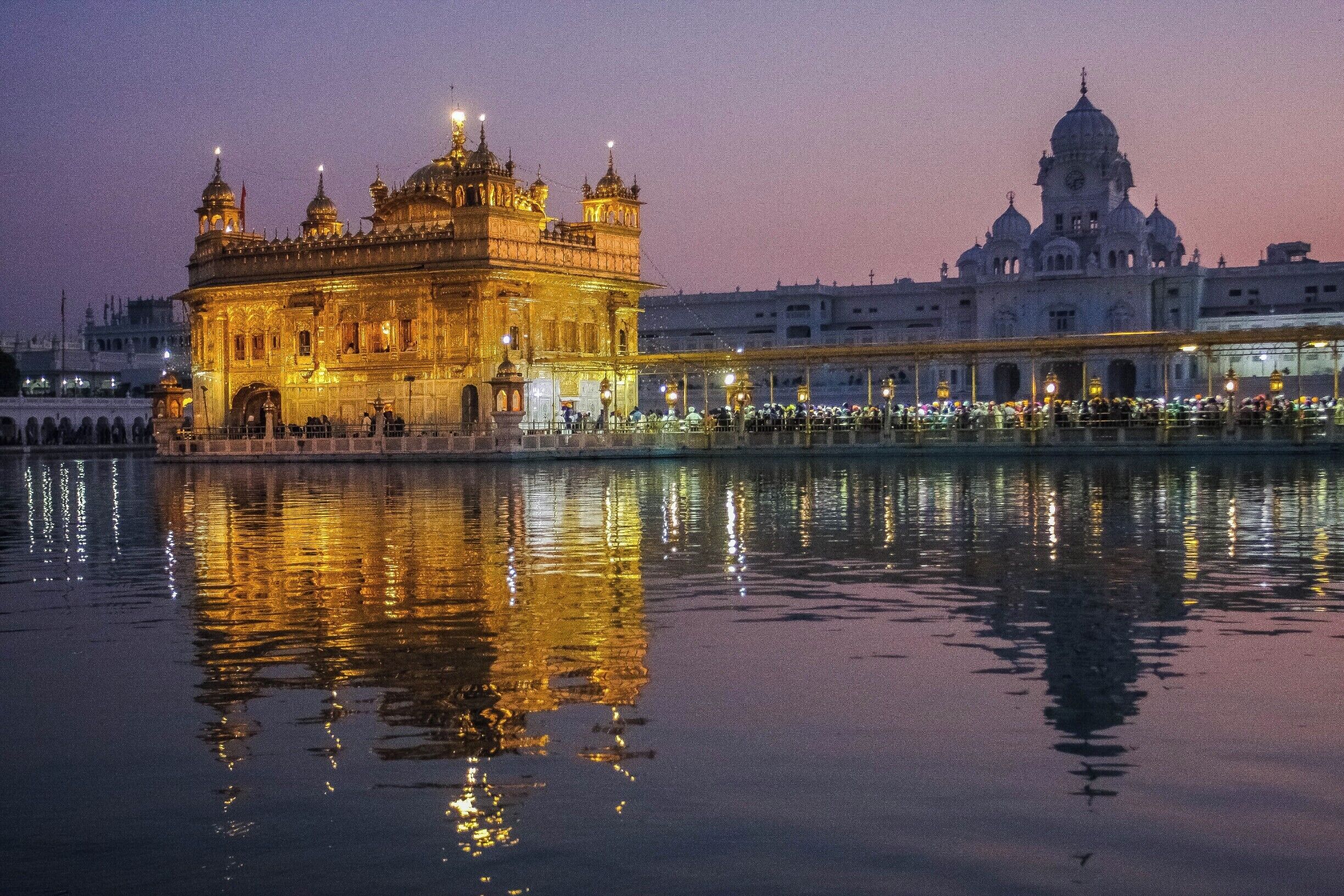 The Golden Temple in Amritsar.
