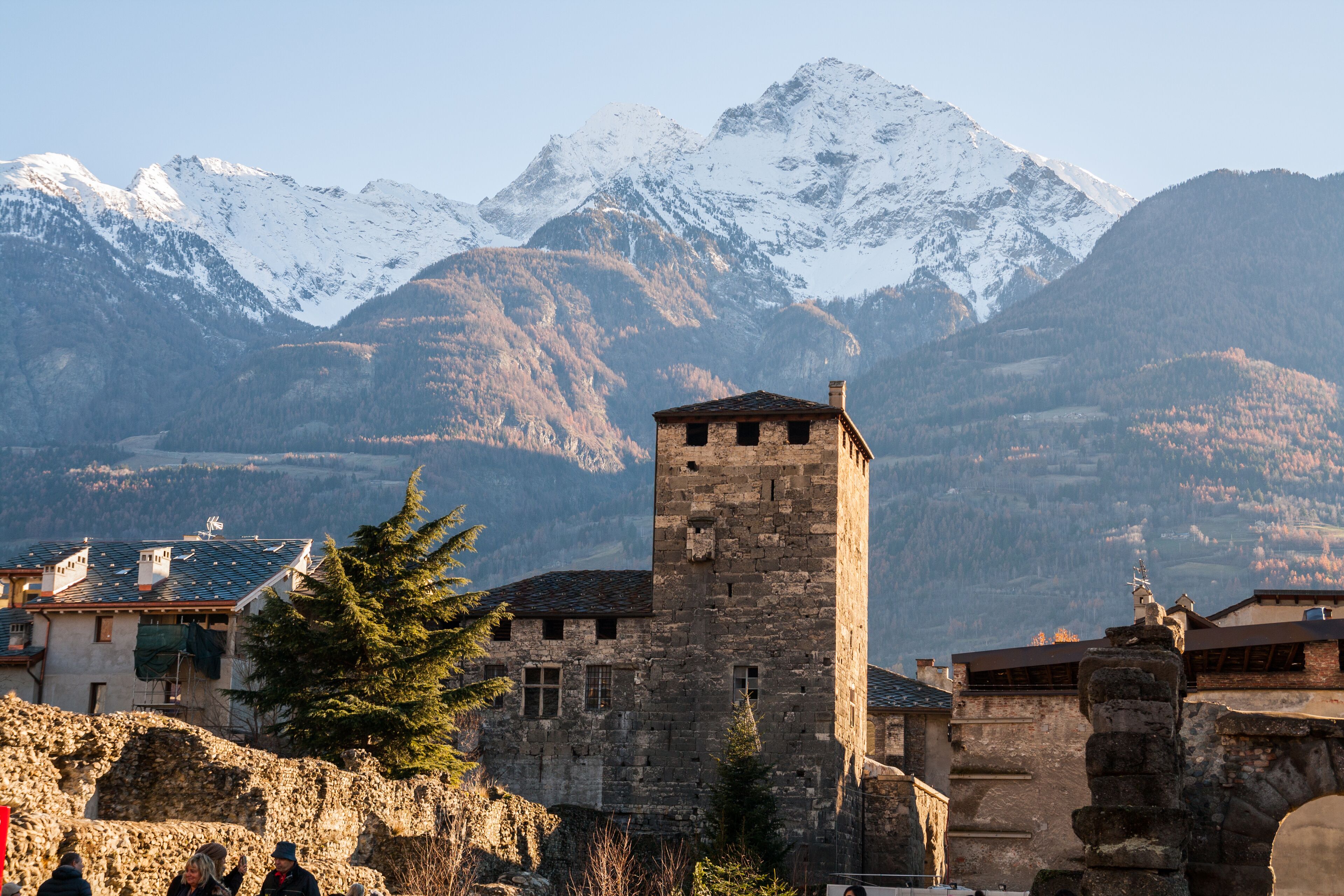 Roman theater, Aosta, Valle d'Aosta, Italia