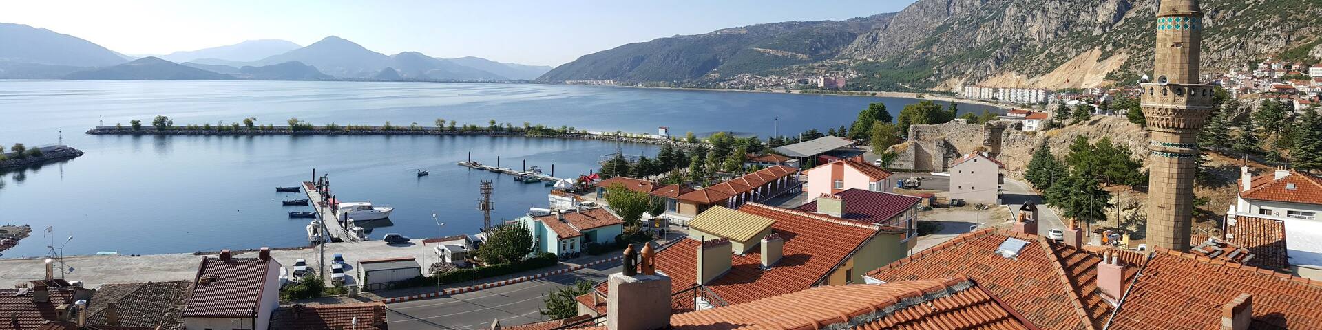 Aerial view of Isparta, Turkey