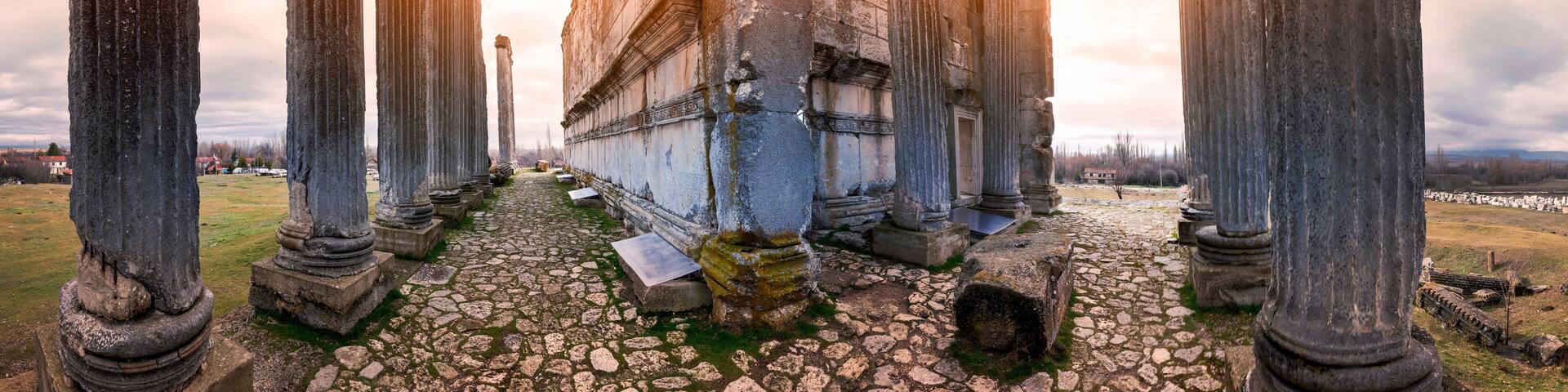 Aizanoi antique Roman city. Zeus temple. Cavdarhisar, Kutahya, Turkey