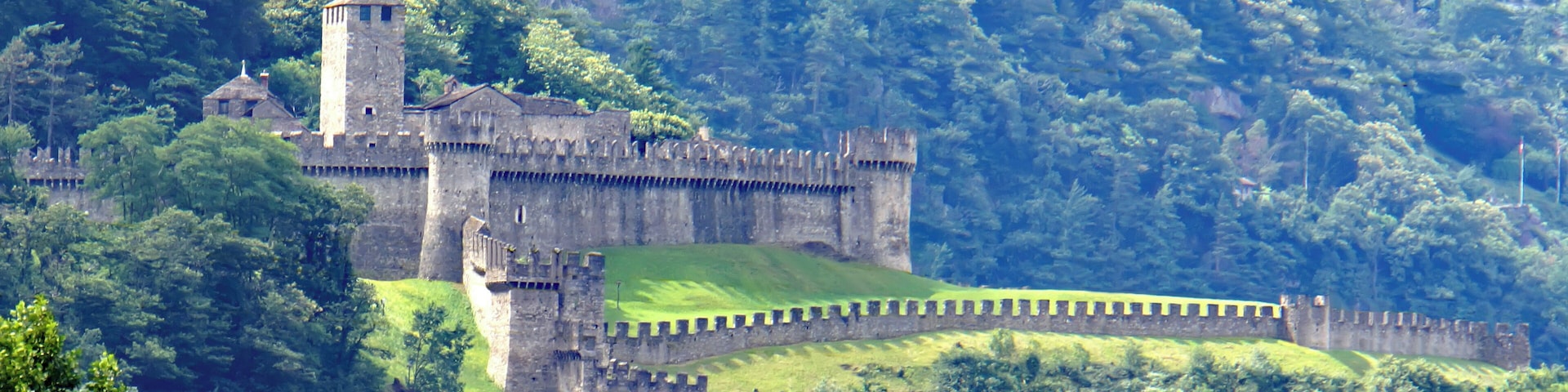 PLEASE, NO invitations or self promotions, THEY WILL BE DELETED. My photos are FREE to use, just give me credit and it would be nice if you let me know, thanks. Montebello castle located on a rocky hilltop and is connected to Castelgrande by the city walls. It was built before 1313 for the pro-Imperial Rusca family, who occupied the castle following the Visconti victory and occupation of Castelgrande. By the end of the 14th century it was in the hands of the Visconti. The castle was renovated and expanded between 1462 and 1490 to its current state. In the 19th century the castle fell into disrepair and was renovated starting in 1903.
