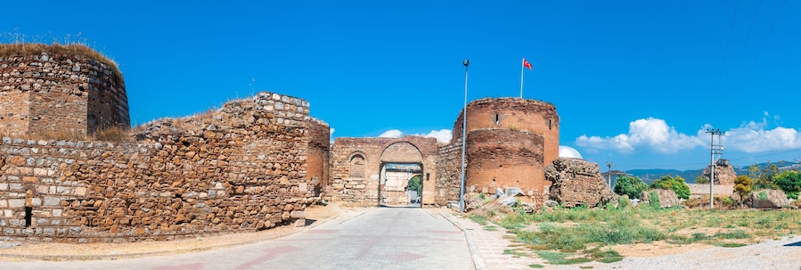 Historical Stone Walls and Doors in Iznik