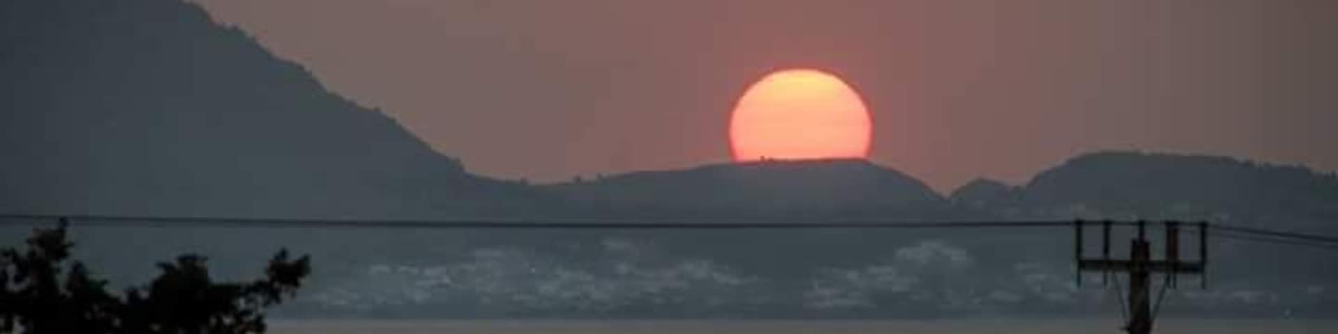 Sunrise from my balcony, Gennadi, Rhodes.