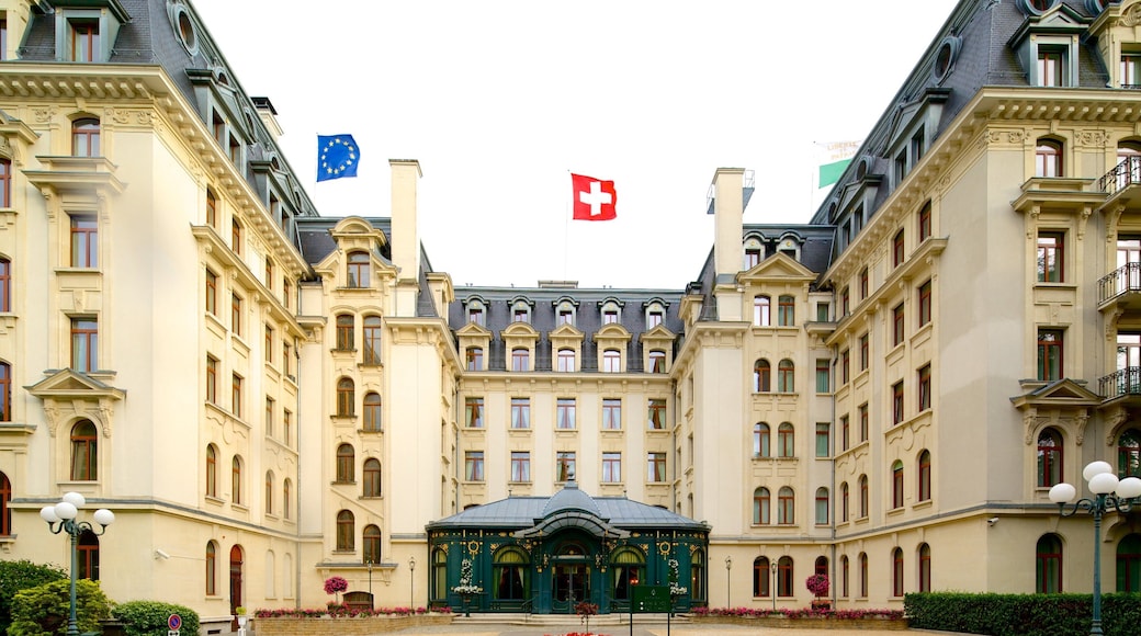 Lausanne which includes street scenes and an administrative buidling