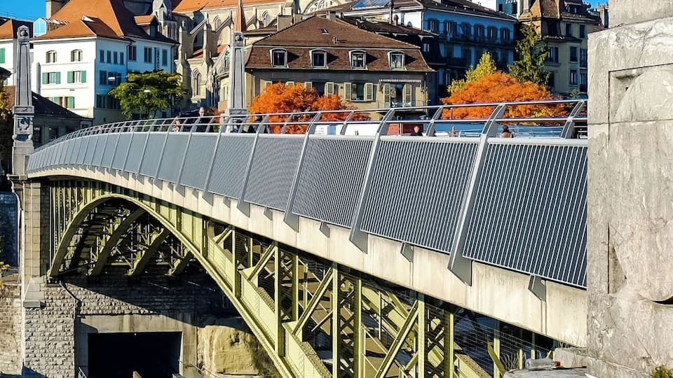 Lausanne cathedral seen from the Bessieres metro stop. Fun fact: Lausanne actually is the smallest city in the world to have a metro system. #urbanjungle