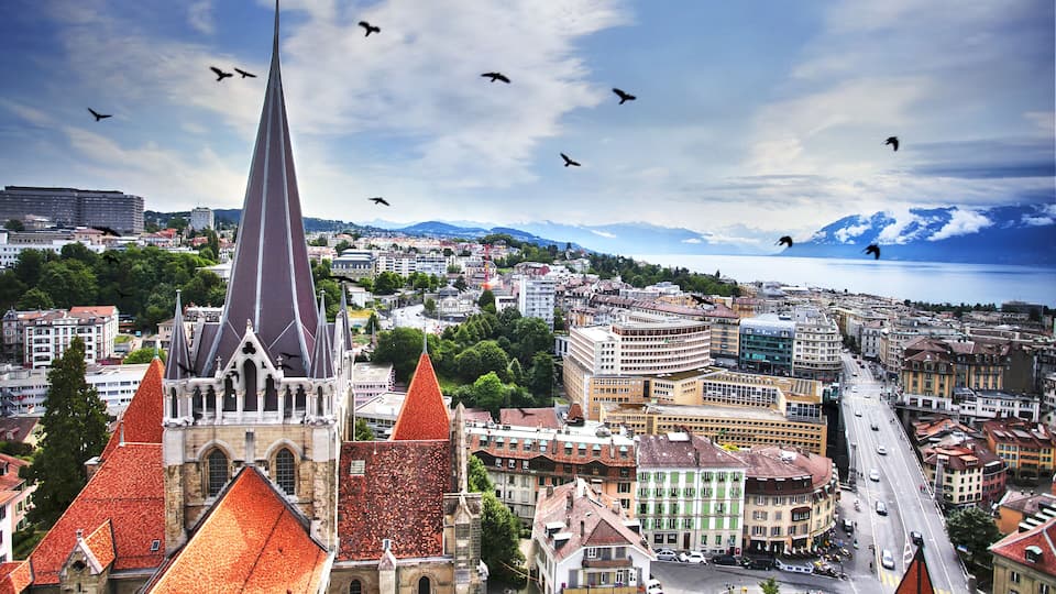 Beautiful Lausanne , Shutterstock ID 677562121, Purchase Order: -