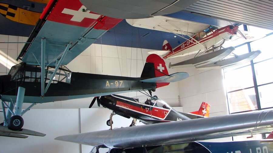 LKsAwayDays travelling Switzerland. Luzern transport museum had a good mix of aircraft