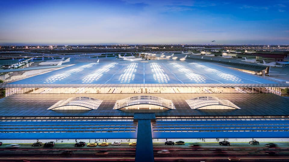 Chicago, IL showing landscape views and an airport