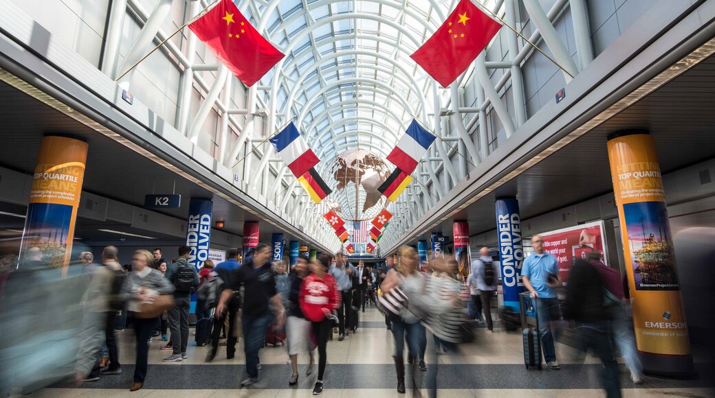 Chicago, IL showing interior views as well as a large group of people