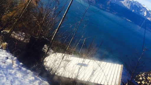 One the road for Gstaad by the golden pass train on the mountain...