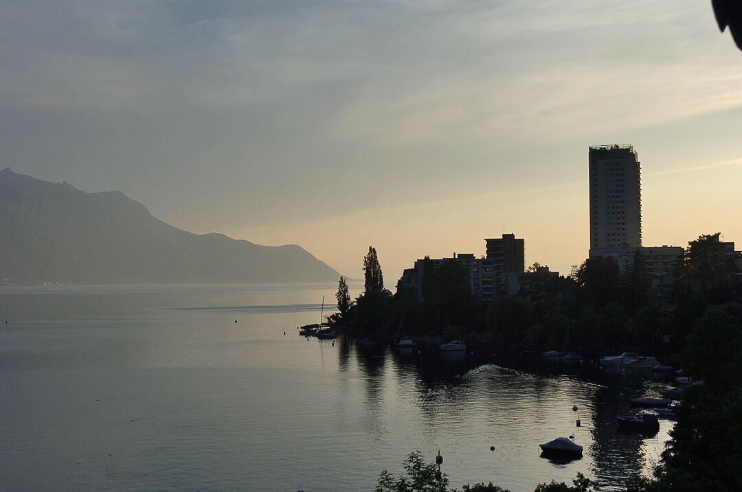 Montreux at sunset