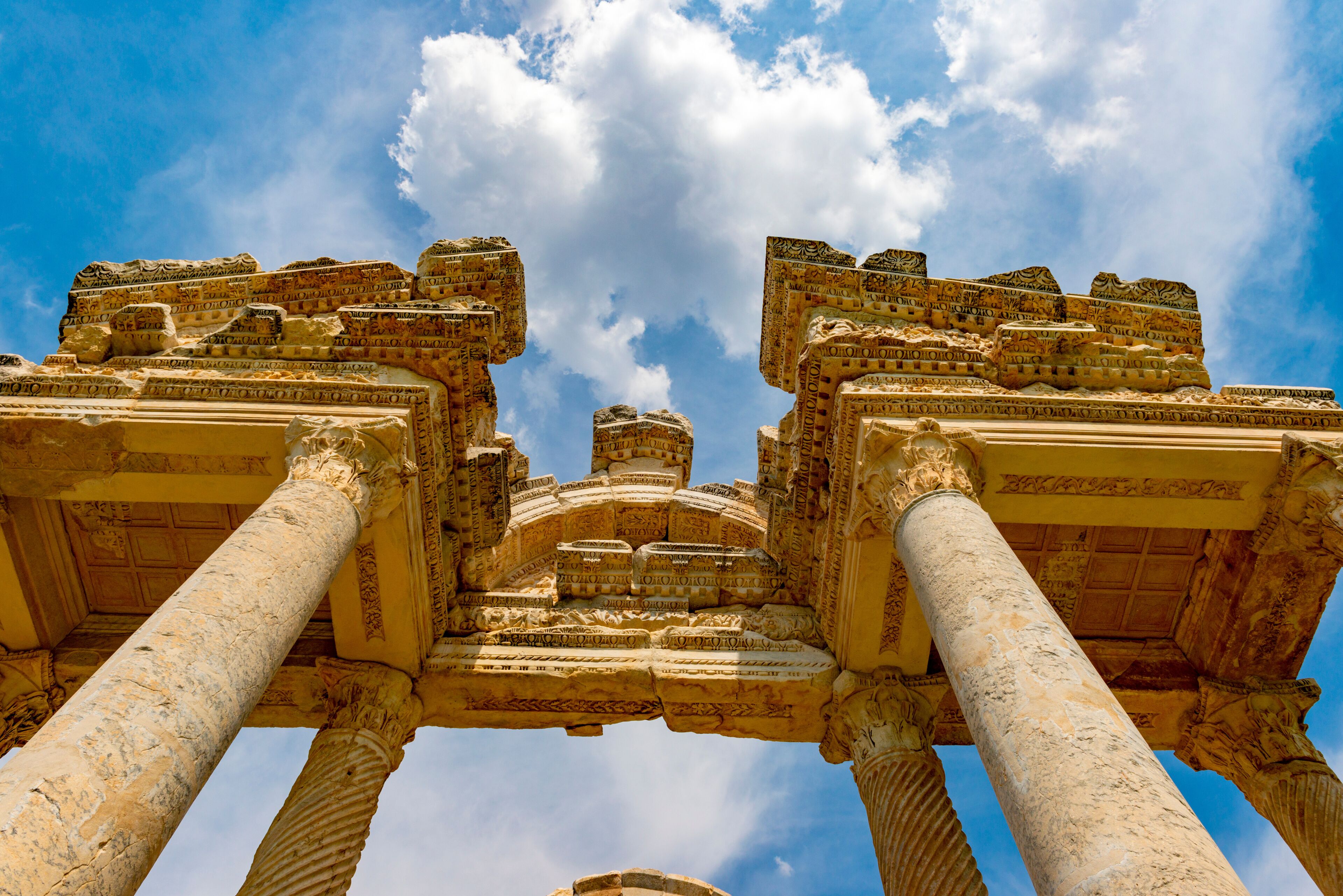 Aphrodisias Ancient City. Karacasu, Aydin - Turkey. The ancient area , dedicated to the goddess of love Aphrodite, was a Hellenistic  which also flourished.
Aphrodisias Museum is an archaeological mus