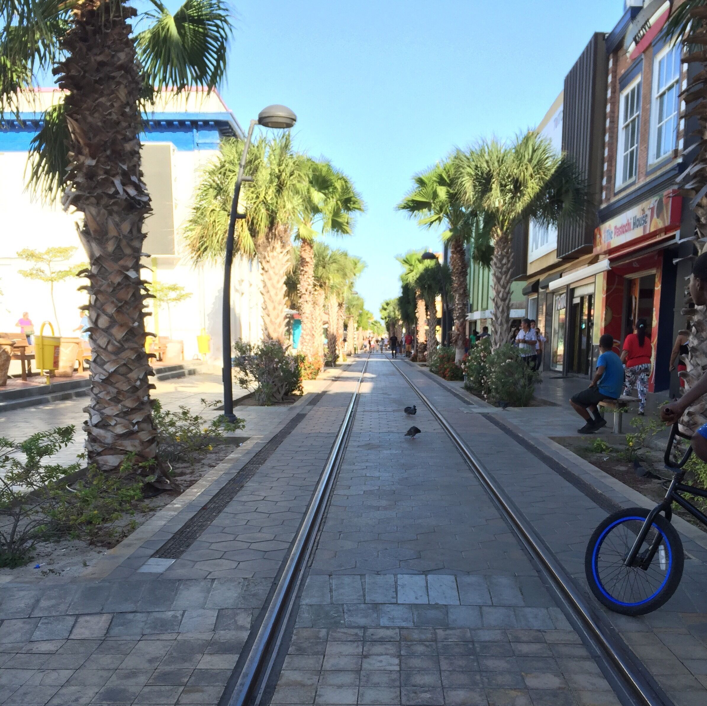 Beautiful streets of Oranjestad, Aruba! Nice walk to take while there! #patterns
